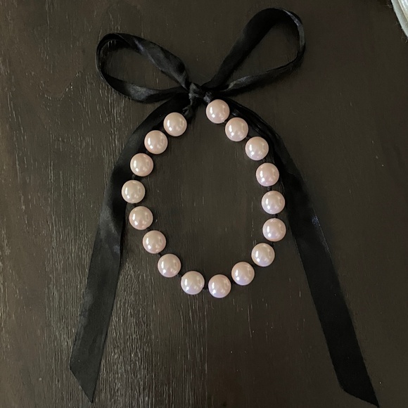 Chunky Pink Pearl Necklace - Picture 5 of 5
